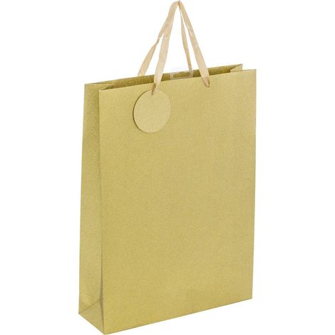 Sacchetto regalo grande con glitter oro - Feeric lights & christmas
