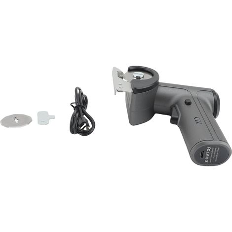 Ciseaux électriques sans fil lame SK5 – Poignée ergonomique rechargeable coupe carton tissu cuir noir (1/4)