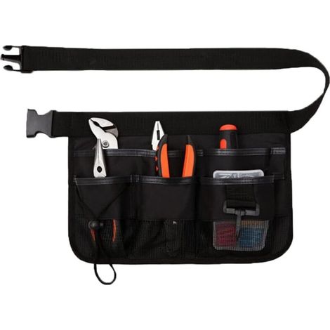 Werkzeuggürtel für Gartengeräte, verstellbare Werkzeugtasche, Werkzeughaltergürtel, 7 Taschen, 600D Oxford-Gewebe, wasserdicht, mit verstellbarem Gürtel, für Haus, Garten, Camping, Reinigung (N