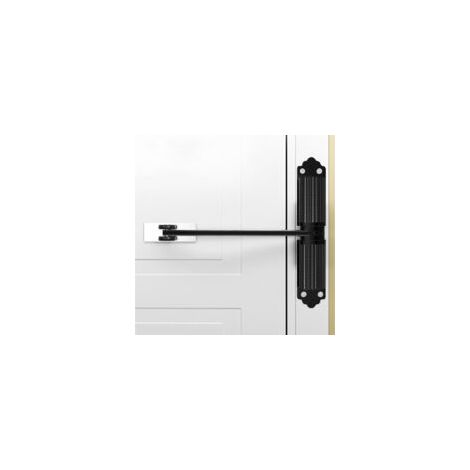 Chiudiporta automatico - Forza di chiusura regolabile - Leva di regolazione a molla - Chiudiporta per porte da giardino, porte d'ingresso, porte esterne, porte da camera da letto, porte da ufficio, po