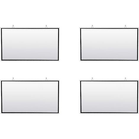 Écran de projection portable 24x, compatible avec le home cinéma et une utilisation en extérieur, blanc HD, pliable, infroissable (100 pouces) (1/5)