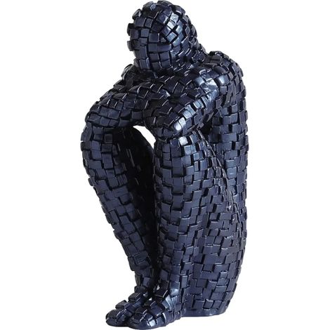 Sculpture moderne décorer l'intérieur, le pendule de la sculpture abstraite, les accessoires des penseurs modernes décorer les petites statues en résine, cadeaux de Noël, maison décorer les sculptures (1/5)