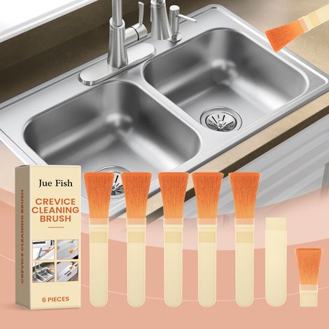 Crevice Cleaning Brush - Fine and Convenient, Multi-Purpose Household Brush for Deep Cleaning Crevices - 6 PIECES (1/5)