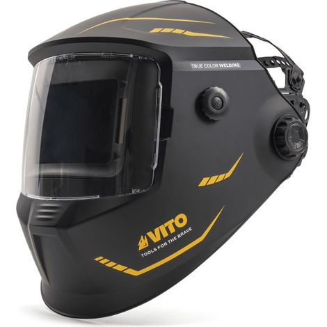 Masque de soudure Electronique True Color Din 4-13 LCD auto-obscurcissant, Protection Rayon UV IR, Soudage MIG MAG TIG MMA VITO
