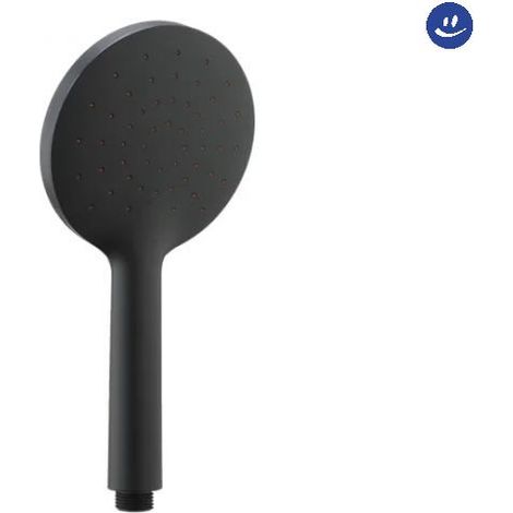 Doccetta Ambra Bathroom Carbon Tonda Monofunzione 1 Getto Nera