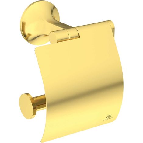 Ideal Standard La Dolce Vita - Porte-papier toilette avec couvercle, or brossé T5509A2 (1/3)