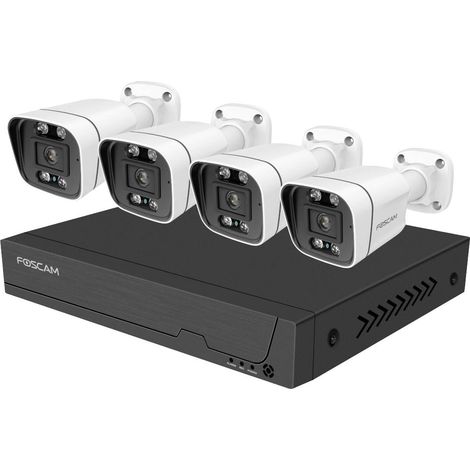 Foscam FNA108E-B4-2T Ethernet IP-Set pour caméra de surveillance8 canauxavec 4 caméras3840 x 2160 pi (1/5)