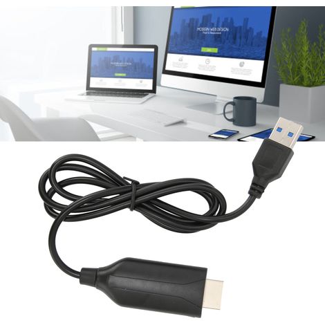Carte de Capture Vidéo USB vers HDMI 1080p 60Hz pour PC et Ordinateur Portable (1/5)