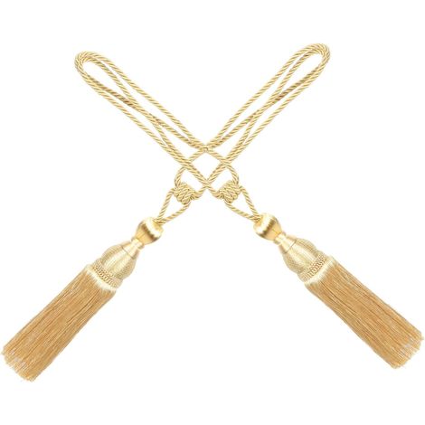 Sujetadores de cortina con borlas de 2 piezas, sujetadores de cortina decorativos, accesorios de diseño minimalista