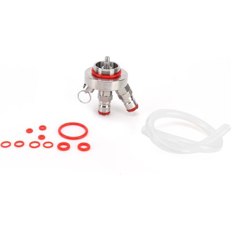 Kit de distributeur de bière pour mini-fûts, soupape de décharge à bille en acier inoxydable pour fûts de 2L/3,6L/5L (1/5)