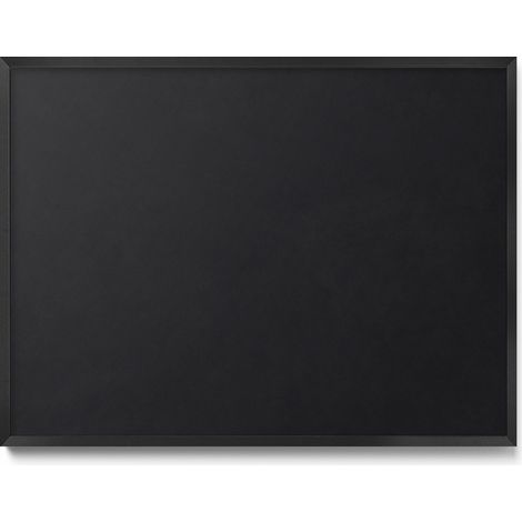 Tableau Magnétique en Métal pour Aimants - Motif Couleur noire - Minimaliste - Cadre Noir - 80x60 cm - Tableau Métallique Aimanté
