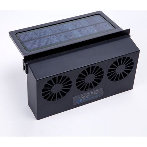 Ventilateur d'extraction de fenêtre à énergie solaire pour voiture , ventilateur d'extraction de voiture à énergie solaire (1/5)
