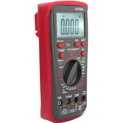 Multimètre numérique automobile, analyseur de moteur de voiture, mesureur de capacité AC/DC, maintenance UA7105A+ (1/5)