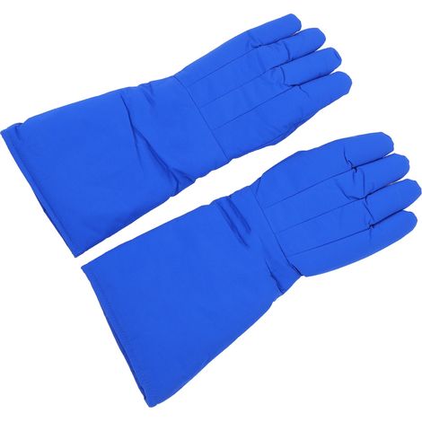 Gants cryogéniques 2 pièces 48 cm, protection contre l'azote liquide, résistants au froid extrême, 4 couches, anti-gel (1/5)