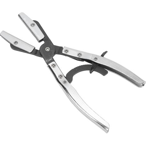 Pince à sertir universelle pivotante à mâchoires à cliquet pour tuyaux de liquide de refroidissement de radiateur et de frein automobile, 25,4 cm (10 po) (1/5)