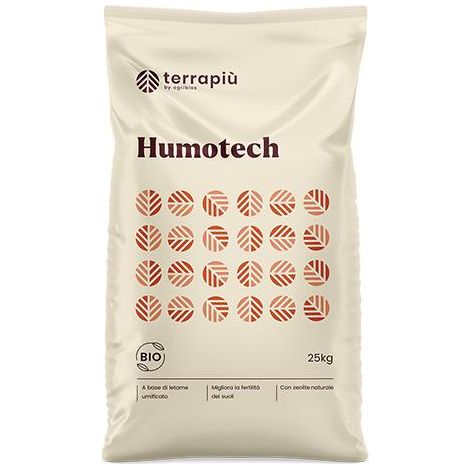 Humotech, (25 kg), ammendante organico, miscela di letami stagionati e umificati con zeolite (1/3)