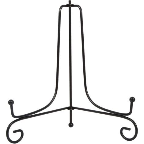 Présentoir de Fer, chevalet plaque funeraire, 1 pièces support de plaque noire pour affichage, support de cadre photo, support d'affichage classique de chevalet de fer pour plaque (8 inch) (1/3)