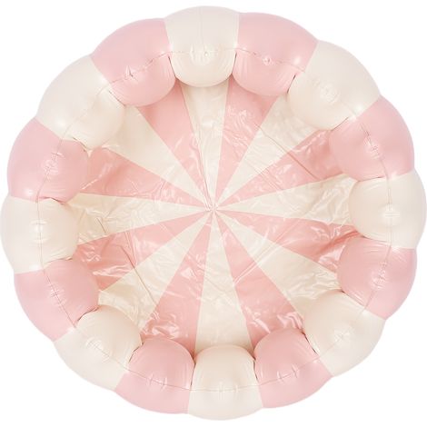 Petite piscine gonflable pour tout-petits, en PVC, Portable, balle gonflable, fosse de jeu, fête de natation, intérieur et extérieur, rayé rose (1/5)