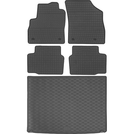 Juego de alfombrillas de goma para coche y maletero para Opel Astra V K Hatchback (2015-2021).