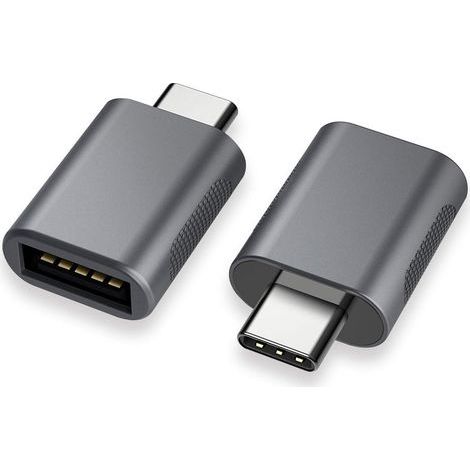 Adaptateur USB C vers USB (Paquet de 2), Adaptateur USB-C vers USB 3.0, Adaptateur USB Type-C vers USB, Adaptateur Thunderbolt 3 vers USB Femelle OTG pour MacBook Air 2020, iPad Pro 2020- (1/5)