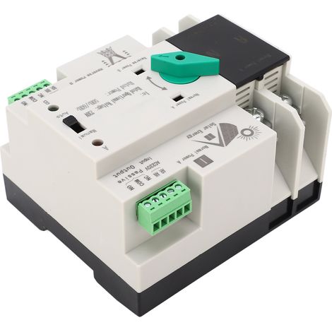 Automatischer 230-V-Wechselstrom-Schaltkreis mit Millisekunden-Schaltzeit und unterbrechungsfreier Stromversorgung. Zeitverzögerter Schaltregler, 50/60 Hz, 2P125A Photovoltaik-zu-Netz-Modell. (1/5)