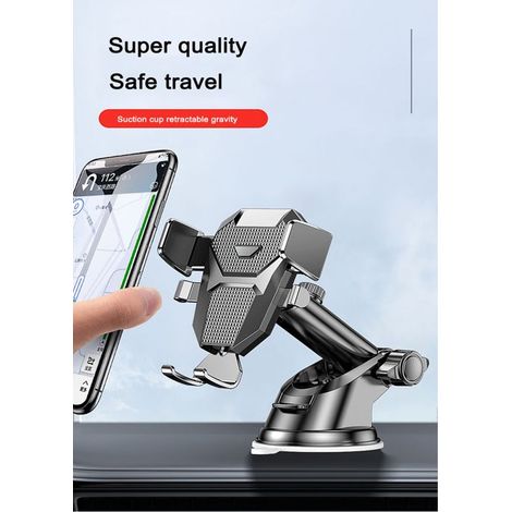 support telephone voiture de voiture à ventouse pour smartphones, support de cellule mobile, support rapide pour tableau (1/4)