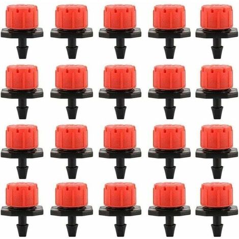 100PCS Goutteurs Irrigation Goutte Goutte dripper, Buses de Gicleurs metteur Jardin, Arrosage Goutte Goutte Automatique 360 Rglable