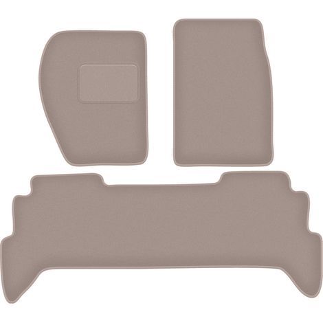 Alfombrillas de terciopelo para Land Rover Discovery I todoterreno (1989-1998) beige (1/5)