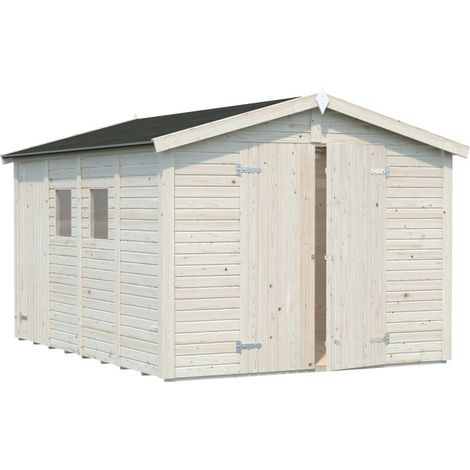 Casetta in legno non trattato Dan C 273X370