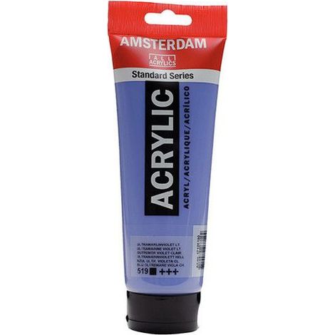Peinture Acrylique en tube - Outremer violet clair - 519 - Amsterdam - 250ml (1/2)