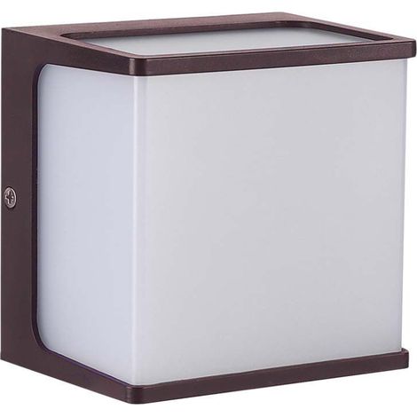 Lámpara de pared LED V-TAC de 8 W, clásica, marrón, blanco cálido, IP65