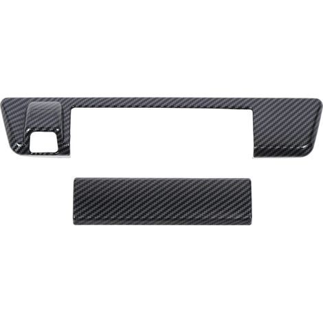 Couvercle de poignée de porte de hayon, installation adhésive chromée, remplacement du coffre arrière résistant aux intempéries pour Isuzu D-Max 2021-2024, Style fibre de carbone (1/5)