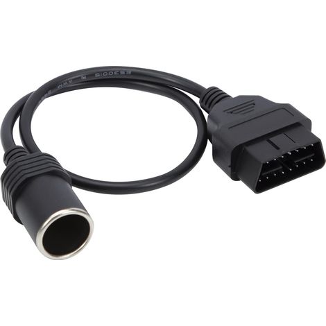 Lntyq OBD2 16 Pin auf Buchse Zigarettenanzünder-Steckdose Stromkabel 18 AWG (1/5)