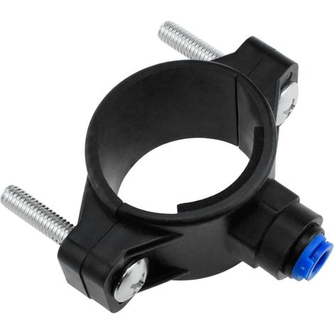 1-Pack Saddle Drain System with 1/4" Quick Connector and Hose Clamp for Plastic Water Filters for Reverse Osmosis System (Saddle Drainage) (1/5)