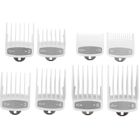 8 pièces Peigne de Calibrage pour Coupe de Cheveux, Accessoire de Remplacement pour Tondeuse WAHL (1/5)