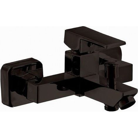 TRADE SHOP - Rubinetto Bagno Ultra Moderno Miscelatore Orientabile Per Vasca Nero Opaco 87209 - (1/5)