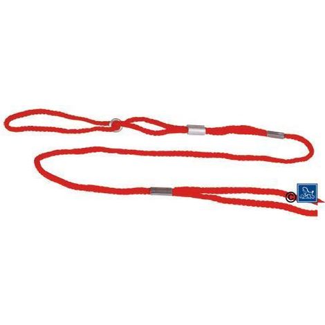 Laisse de présentation nylon ronde rouge Taille : T1 (1/2)