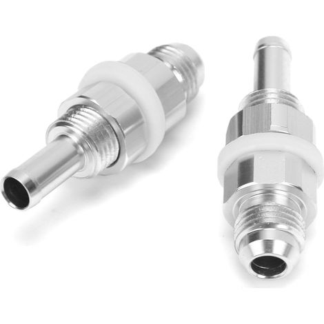Raccord adaptateur AN6-5/16 union barbelé aluminium pompe à carburant réservoir pour durites caoutchouc plastique nylon 2 pièces (1/5)