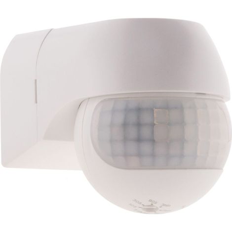 Détecteur de mouvement orientable et compact int/ext IP44 - Blanc - Zenitech (1/5)
