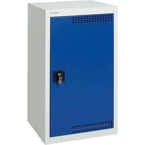 Stumpf Umweltschrank BP-1 lichtgrau / enzianblau + 2 Auffangwannen - 7591074 (1/3)