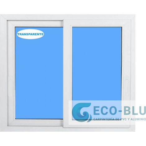 Finestra PVC Scorrevole 800x800 Bianco Vetro Trasparente (1/2)