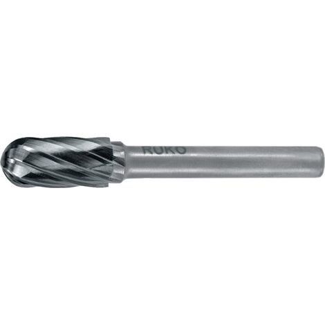 RUKO Fraise carbure monobloc WRC Ø 6 mm Longueur tête 18 mm Queue Ø 6 mm Denture Alu - 116020A