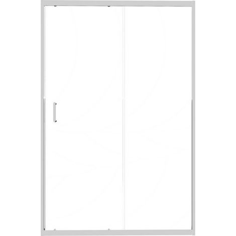 Porta Scorrevole 98-102x190h 6mm Cromato - Imperia