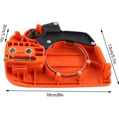 Ensemble Frein à chaîne, couvercle de la roue d’embrayage, nylon, convient pour 235 235E 236 240 Scie à chaîne (1/4)