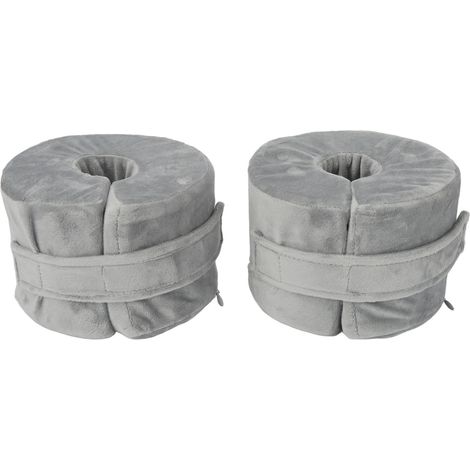 2 Pièces Coussin de Surélévation pour Pieds, Protège-Chevilles et Soutien, Coussin de Maintien pour Talons Gris (1/5)