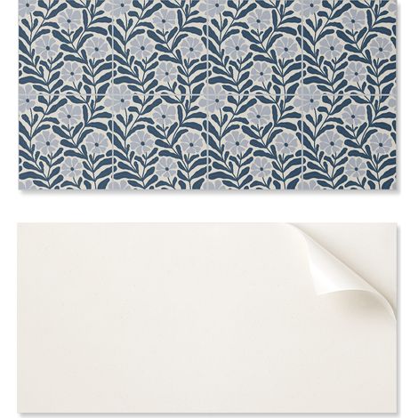 Revestimiento mural de vinilo est茅tico con estampado floral de 120x60 cm.