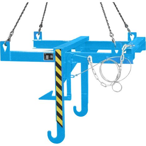 Bauer Südlohn Traverse basculante pour conteneurs à matériaux BBT, laquée, bleu clair