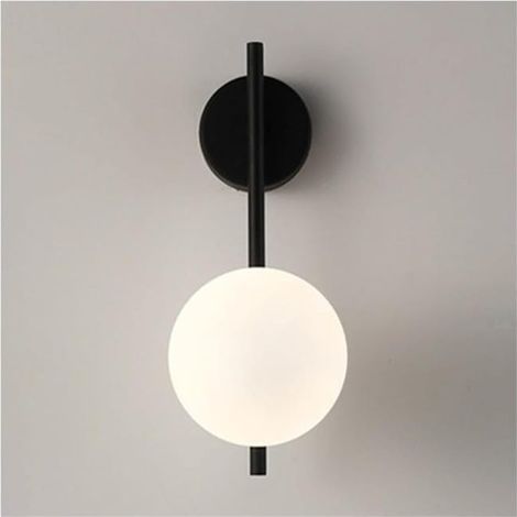 Applique murale sphérique minimaliste moderne, style nordique, applique LED, idéale pour les chambres, les salons et les couloirs. (1/5)