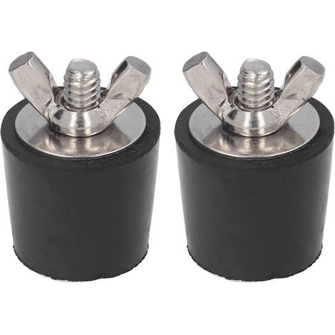 2 PCS Bouchon Piscine Diamètre 25mm Bouchons d'hiver en Caoutchouc avec Boulons Acier Inoxydable Antigel Produit Hivernage Piscine par Le Gel A (1/4)