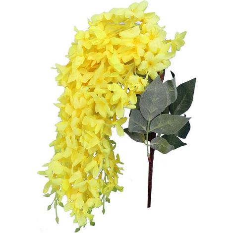 Strauß künstlicher Fliederblüten, gelb, Höhe 54 cm (1/3)